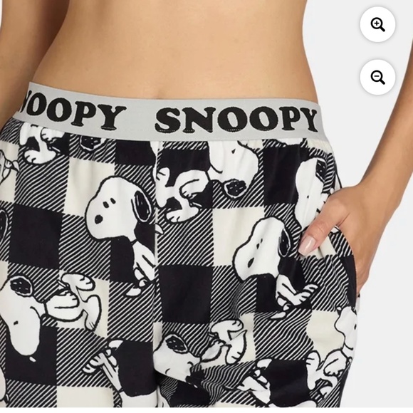 Peanuts Women’s Snoopy Velour Lounge Pajama Pant Size 3X NEW - Picture 2 of 7